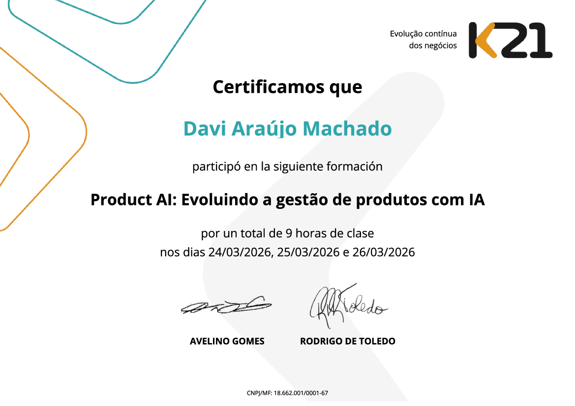 Certificado K21